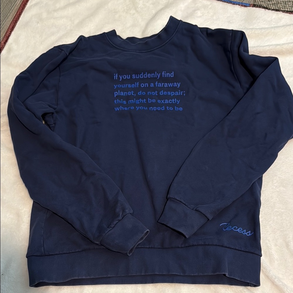 Navy Crewneck Men's Sweater